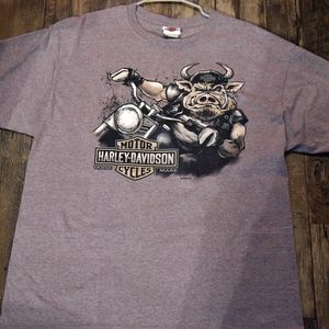 Grey Harley-Davidson Motor Cycle shirt